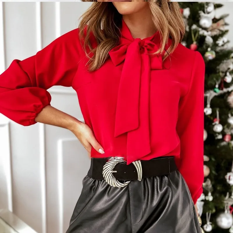 2025 Spring New Women's Stand-up Collar Long-sleeved Shirts, Fashion Office Casual Shirt, White Red Black Camisa Female Chemise
2025 Spring New Women's Stand-up Collar Long-sleeved Shirts, Fashion Office Casual Shirt, White Red Black Camisa Female Chemise