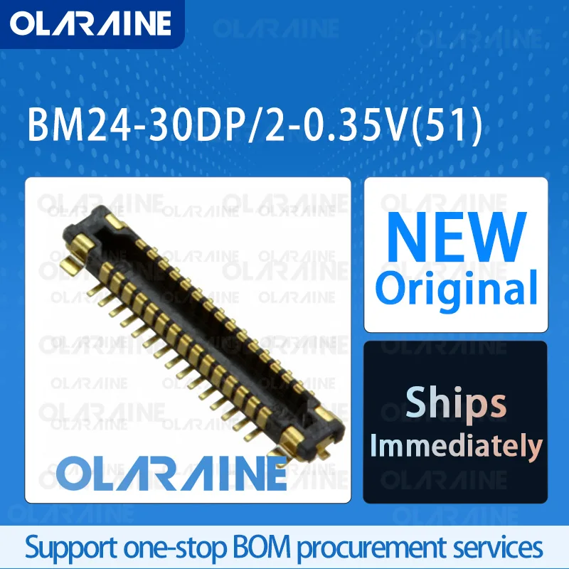 20/50/100Pcs BM24-30DP/2-0.35V(51) 100% brand new and original IC chip Mezzanine connectors
20/50/100Pcs BM24-30DP/2-0.35V(51) 100% brand new and original IC chip Mezzanine connectors