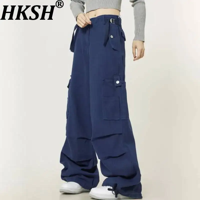 HKSH Spring Autumn Men Tide Chic Safari Style American Overalls Trendy Drawstring Pocket Wide-Leg Cargo Pants Women Vibe HK25034
HKSH Spring Autumn Men Tide Chic Safari Style American Overalls Trendy Drawstring Pocket Wide-Leg Cargo Pants Women Vibe HK25034