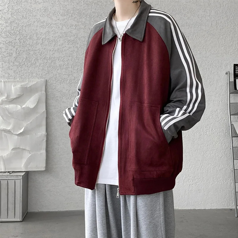 Trendy Suede Jaet Men's Spring Autumn Casual Baseball Collar Zipper Decorated Windproof Loose Fit Outerwear for Teens
Trendy Suede Jaet Men's Spring Autumn Casual Baseball Collar Zipper Decorated Windproof Loose Fit Outerwear for Teens