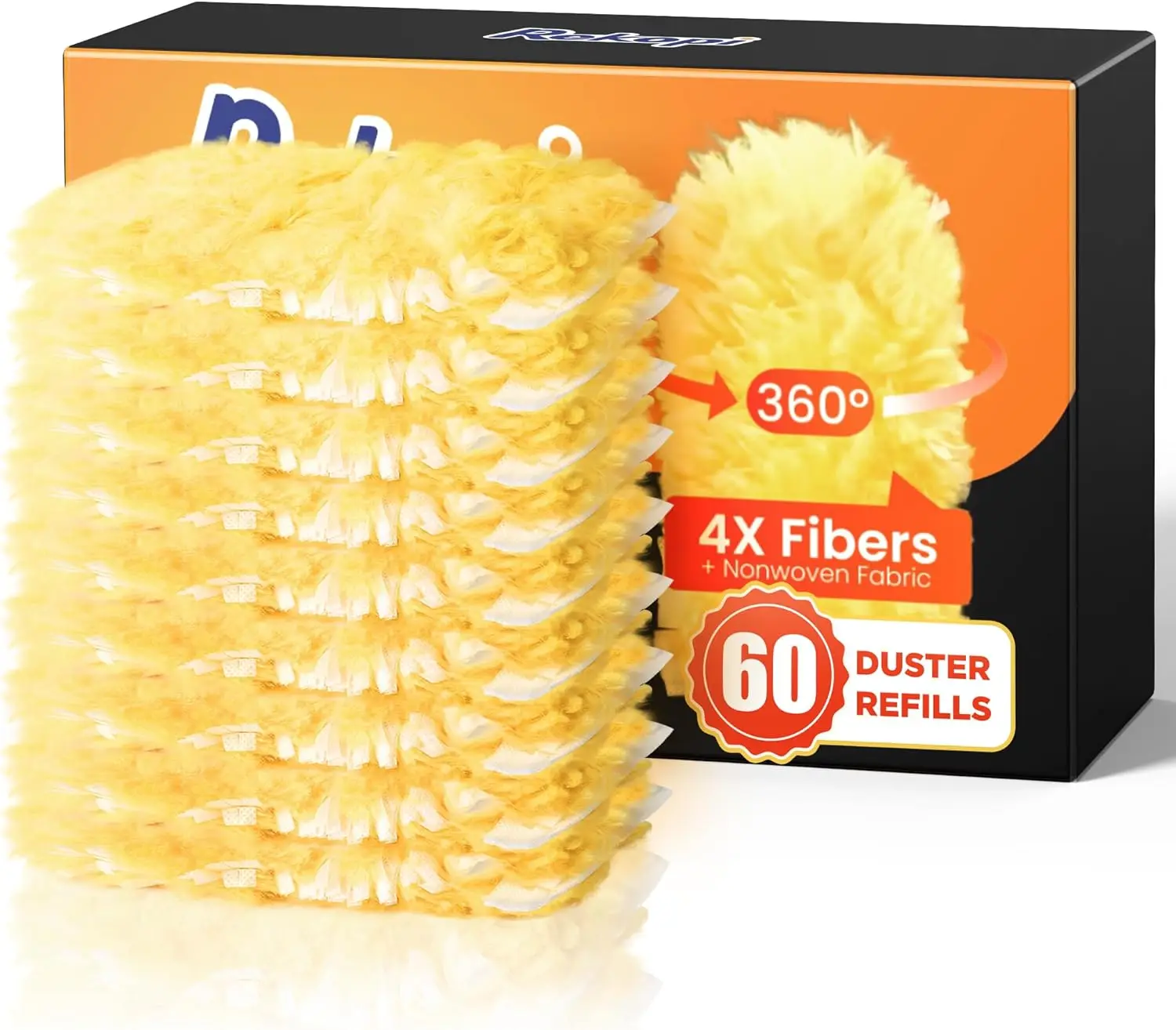 60 Heavy Duty Duster Refills, 360° Multisurface Cleaning for Home, Blinds, Fans - Unscented Disposable
60 Heavy Duty Duster Refills, 360° Multisurface Cleaning for Home, Blinds, Fans - Unscented Disposable
