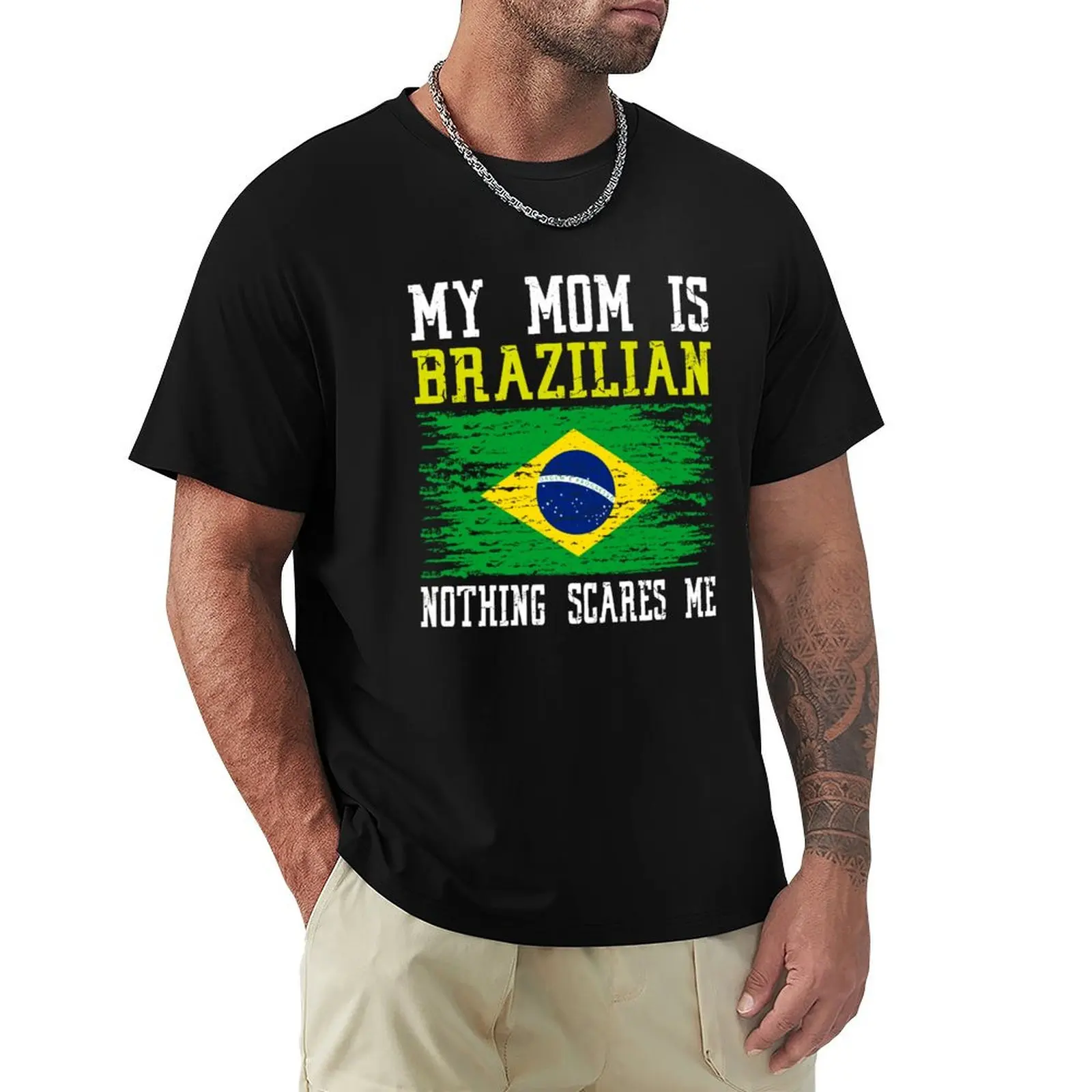 My Mom Is Brazilian Nothing Scares Me Vintage Brazilian Flag T-Shirt luxury clothing labubu quick drying T-shirt men
My Mom Is Brazilian Nothing Scares Me Vintage Brazilian Flag T-Shirt luxury clothing labubu quick drying T-shirt men