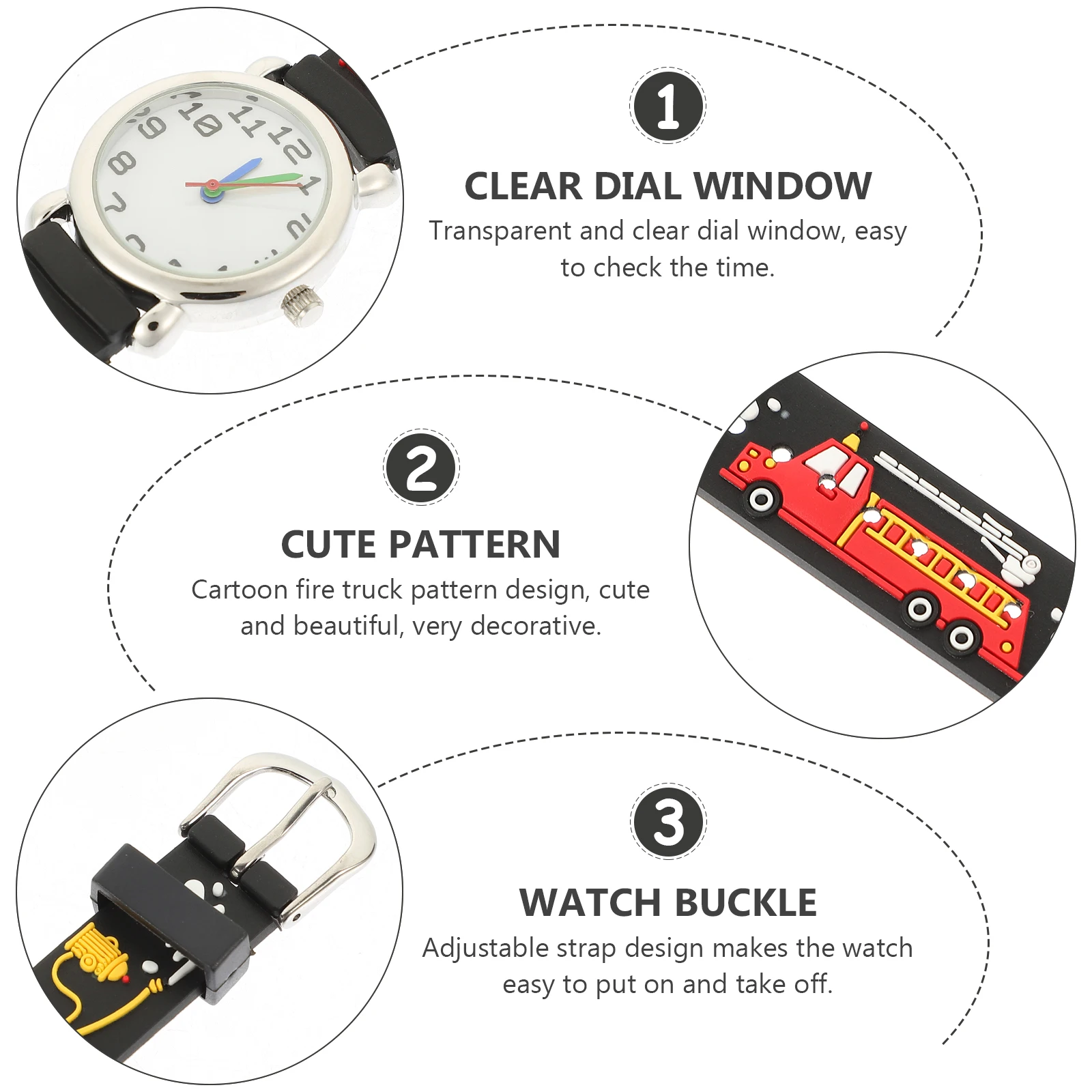 Kids Watch Children Wrist Watch Cartoon Waterproof Fire Truck Toddler Watches Adjustable Lightweight Fashion Ornament
Kids Watch Children Wrist Watch Cartoon Waterproof Fire Truck Toddler Watches Adjustable Lightweight Fashion Ornament