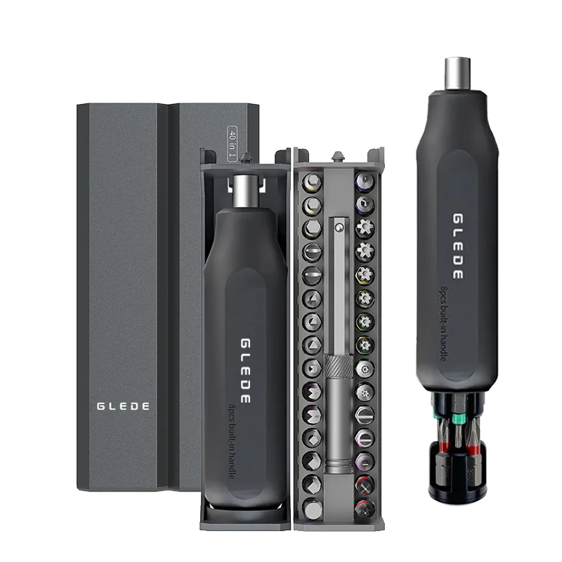 GLEDE 40 1 Professional Multi-Bit Screwdriver Set Rechargeable Hand-Power Source for Household DIY Furniture Repair Packaged Box
GLEDE 40 1 Professional Multi-Bit Screwdriver Set Rechargeable Hand-Power Source for Household DIY Furniture Repair Packaged Box