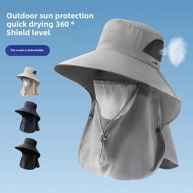 Летняя быстросохнущая рыбацкая шляпа, мужская солнцезащитная шляпа для рыбалки на открытом воздухе, защита шеи, закрывающая лицо, дышащая шляпа от солнца
Летняя быстросохнущая рыбацкая шляпа, мужская солнцезащитная шляпа для рыбалки на открытом воздухе, защита шеи, закрывающая лицо, дышащая шляпа от солнца