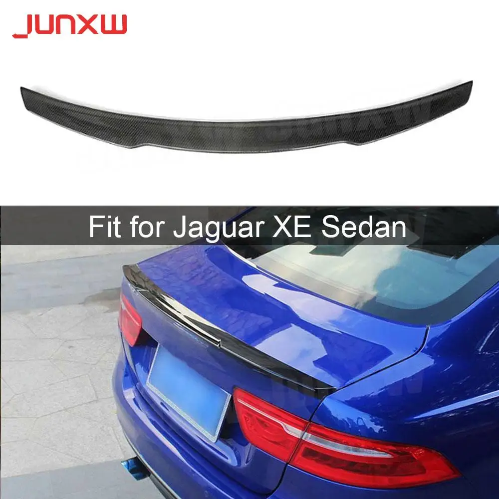 Carbon Fiber /ABS Gloss Black Rear Lip Spoiler For Jaguar XE Sedan 4-Door 2015-2018 K Style Rear Trunk Trim Wings Car Styling
Carbon Fiber /ABS Gloss Black Rear Lip Spoiler For Jaguar XE Sedan 4-Door 2015-2018 K Style Rear Trunk Trim Wings Car Styling