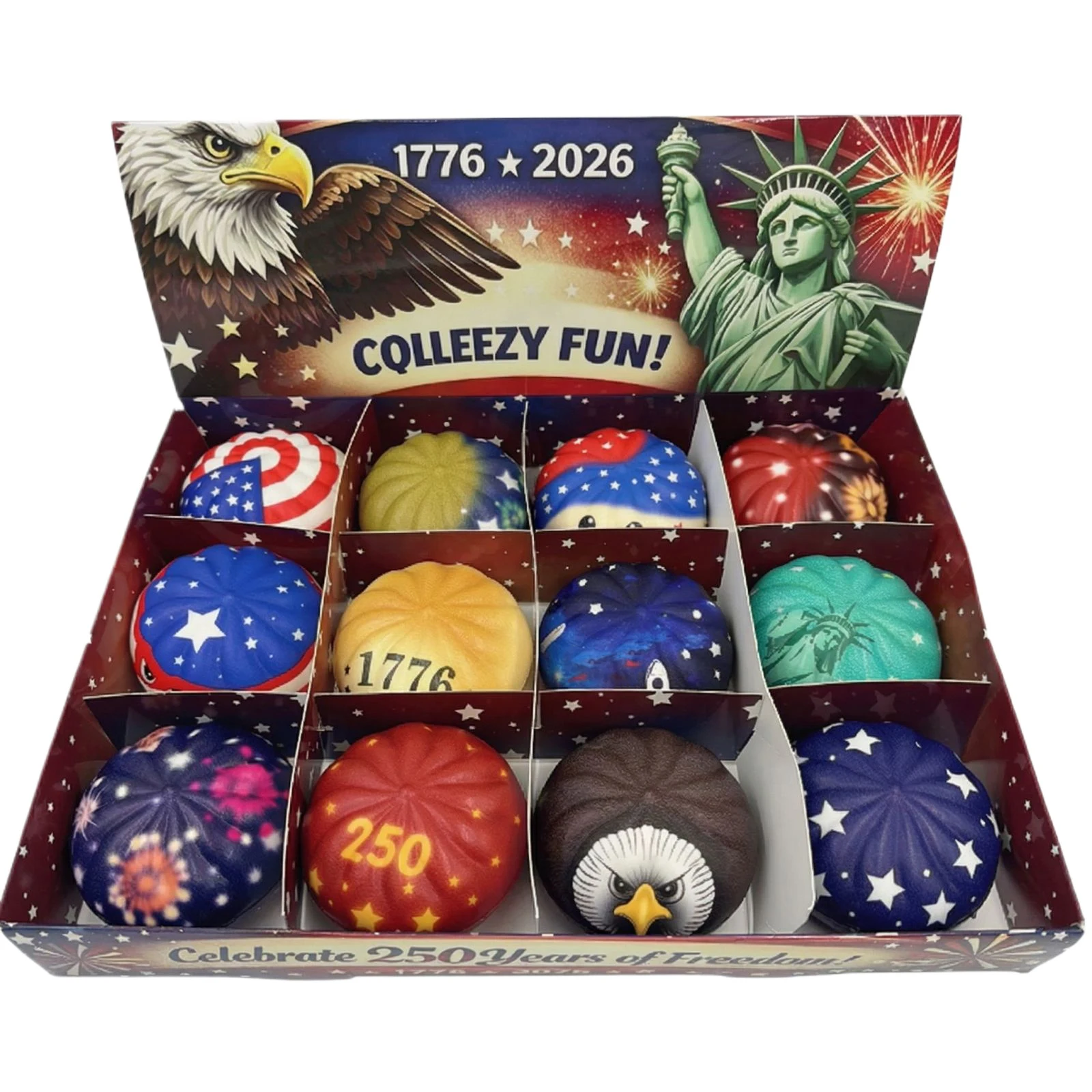 ASMR Sensory Toy American 250Th Independence Day Pressure Ball Slow Rebound Soft Pinch Decompression Office Home Birthday Gifts
ASMR Sensory Toy American 250Th Independence Day Pressure Ball Slow Rebound Soft Pinch Decompression Office Home Birthday Gifts