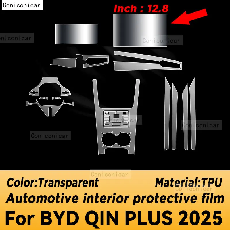 Защитная пленка из ТПУ для приборной панели и навигации BYD QIN PLUS 2025, антицарапийная, для интерьера автомобиля
Защитная пленка из ТПУ для приборной панели и навигации BYD QIN PLUS 2025, антицарапийная, для интерьера автомобиля