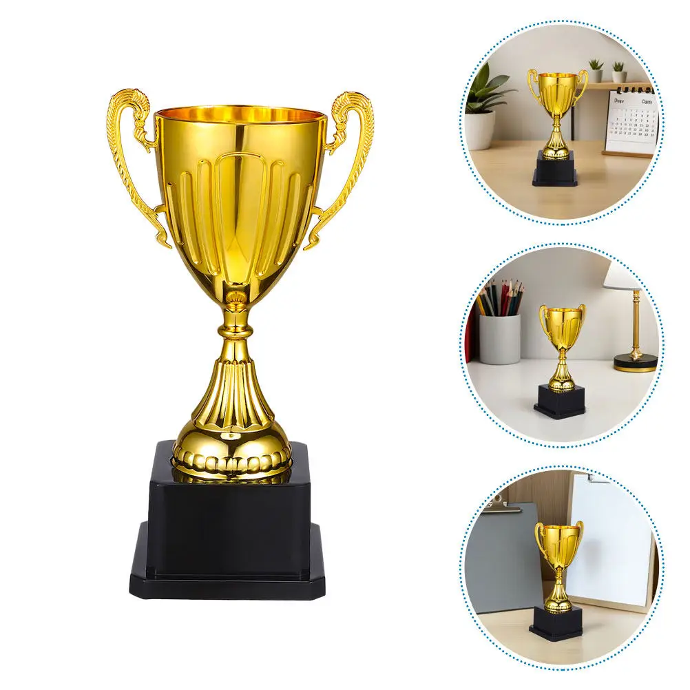 2 шт. миниатюрных золотых пластиковых трофеев, элегантные награды с золотым покрытием, устойчивое основание, для спортивных и школьных достижений, золотые наградные кубки
2 шт. миниатюрных золотых пластиковых трофеев, элегантные награды с золотым покрытием, устойчивое основание, для спортивных и школьных достижений, золотые наградные кубки