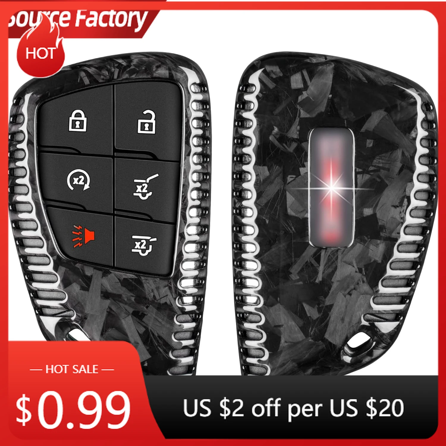 Car Stickers Forged Carbon Fiber Key Cover for Chevrolet & GMC Sierra Yukon Canyon Denali Chevy Silverado Suburban Tahoe 20
Car Stickers Forged Carbon Fiber Key Cover for Chevrolet & GMC Sierra Yukon Canyon Denali Chevy Silverado Suburban Tahoe 20