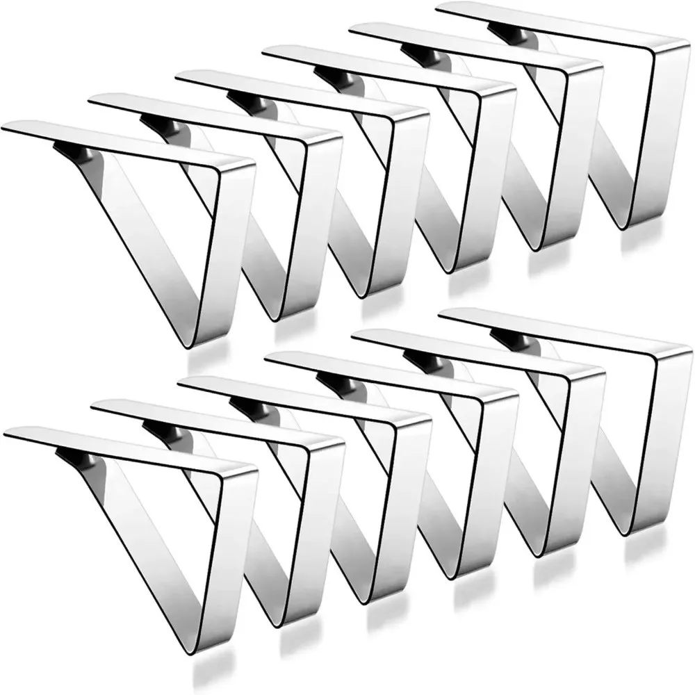 6pcs Outdoor Stainless Steel Tablecloth Clips Anti-Slip Table Cover Holder Table Clip Table Cloth Clips for Weddings Party
6pcs Outdoor Stainless Steel Tablecloth Clips Anti-Slip Table Cover Holder Table Clip Table Cloth Clips for Weddings Party