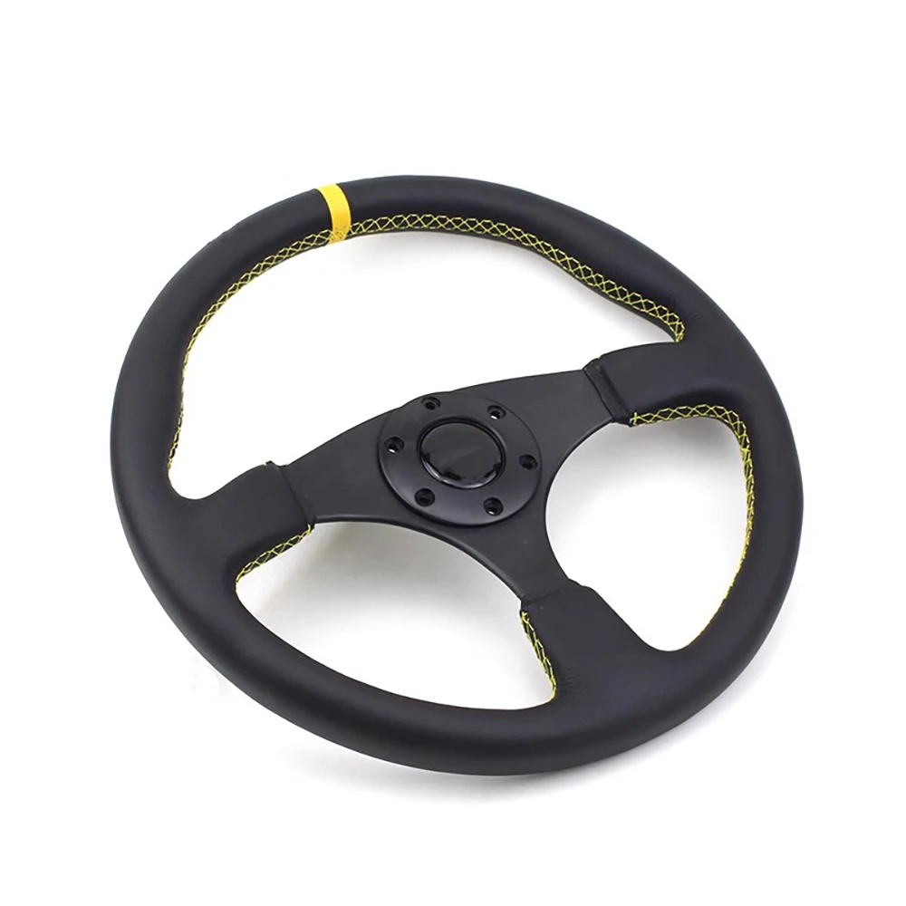 14 Inch 350MM Universal Modification Steering Wheel Leather Steering Wheel Volantes For VW HONDA TOYOTA BMW
14 Inch 350MM Universal Modification Steering Wheel Leather Steering Wheel Volantes For VW HONDA TOYOTA BMW 