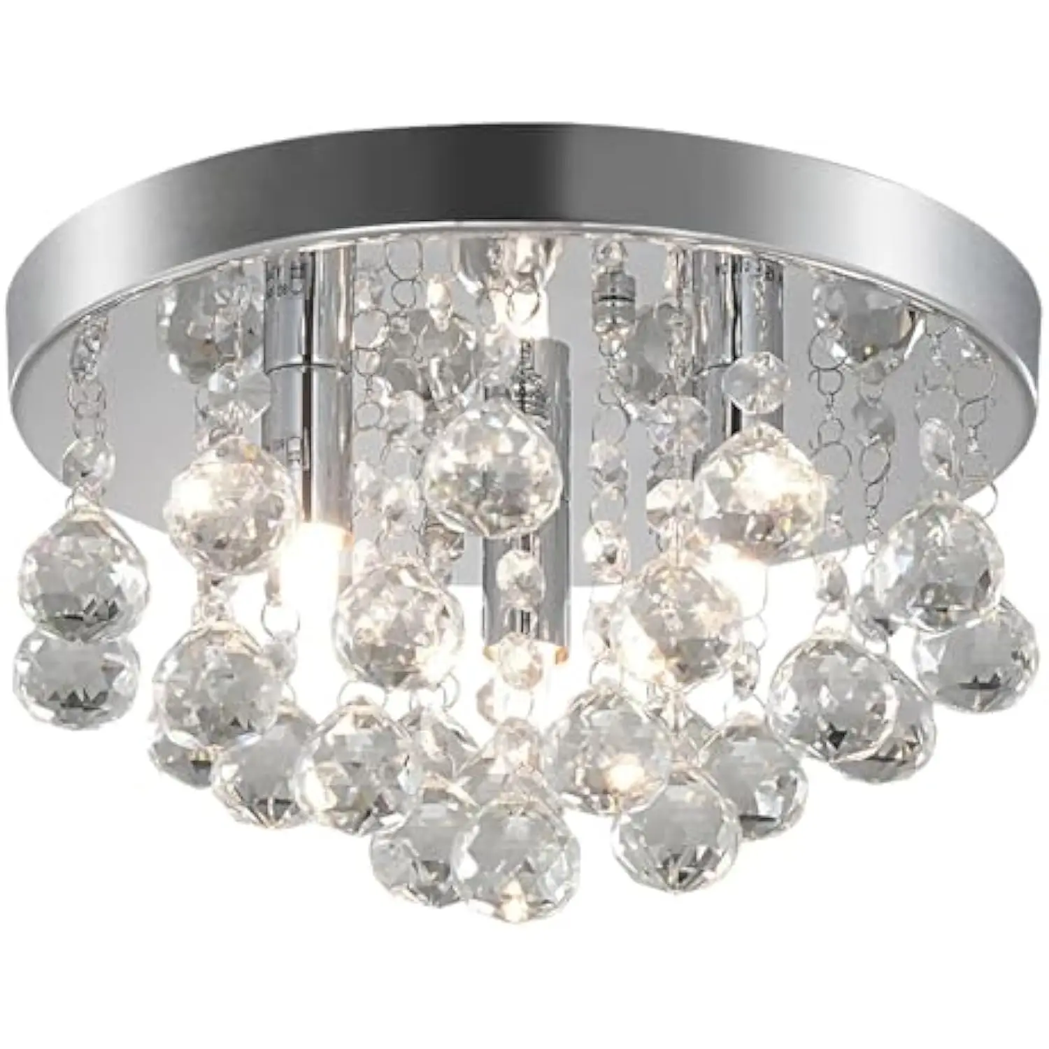 Modern Raindrop Crystal Chandelier Ceiling Light,3 Light Crystal Flush Mount Small Chandelier, Silver Modern Mini Ceiling Ligh
Modern Raindrop Crystal Chandelier Ceiling Light,3 Light Crystal Flush Mount Small Chandelier, Silver Modern Mini Ceiling Ligh