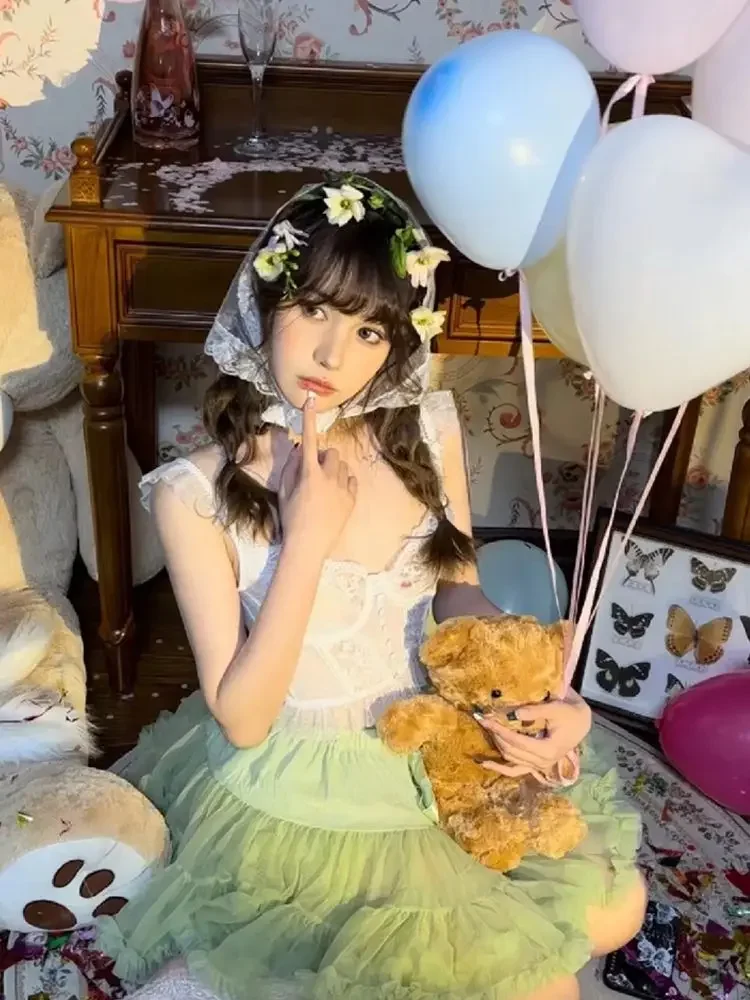 Япония Harajuku слинг и юбка для девочек модная женская темпераментная тонкая милая кавайная вечеринка 2024 Новинка 
Япония Harajuku слинг и юбка для девочек модная женская темпераментная тонкая милая кавайная вечеринка 2024 Новинка