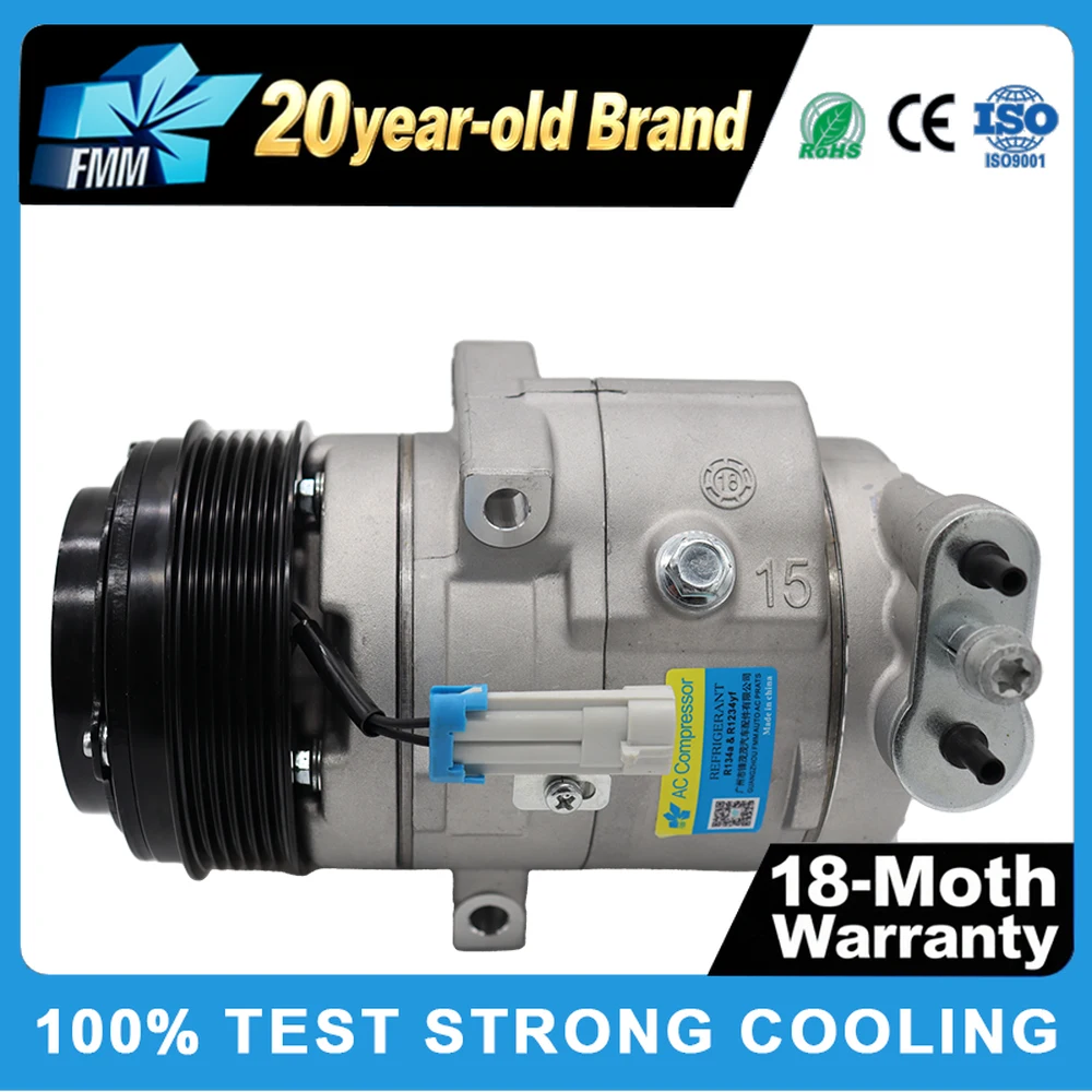A/C Compressor for CHEVROLET AVEO CRUZE 2011-2020 Daewoo Gentra OE# 42422273 CC1769DP 96863368 95033351 Air Conditioning
A/C Compressor for CHEVROLET AVEO CRUZE 2011-2020 Daewoo Gentra OE# 42422273 CC1769DP 96863368 95033351 Air Conditioning