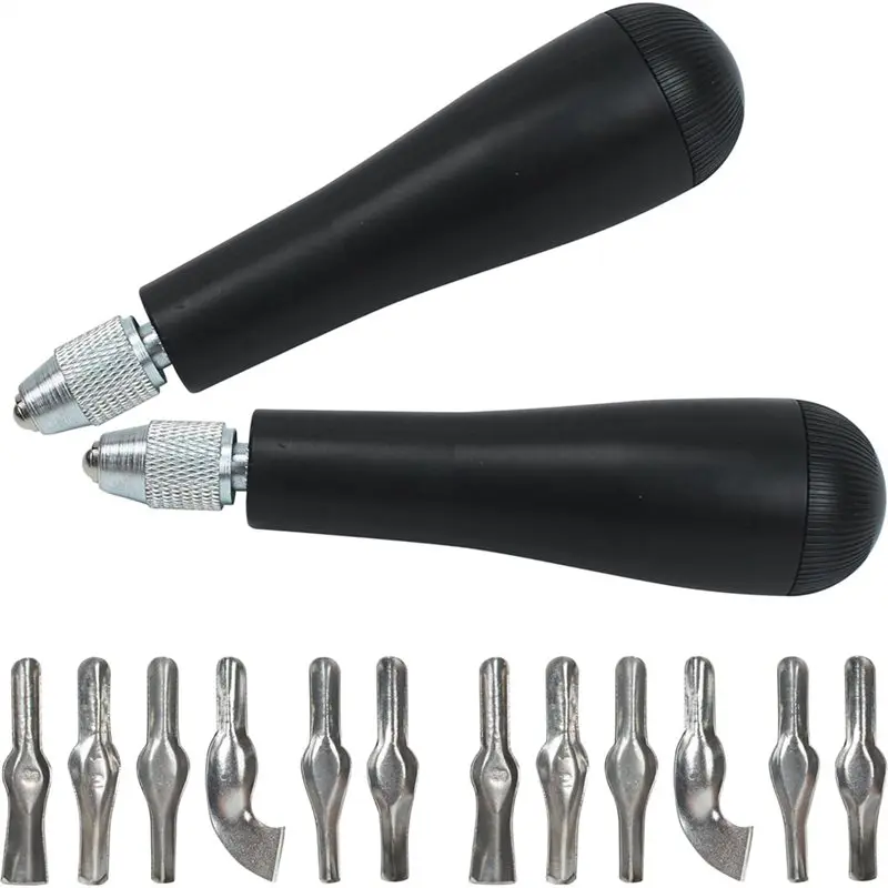 ELEG-для DIY для скульптуры, 2 комплекта инструментов для резьбы по линолеуму, набор резаков-с 6 типами лезвий, резка штампов Linocut, изготовление печати Mater
ELEG-для DIY для скульптуры, 2 комплекта инструментов для резьбы по линолеуму, набор резаков-с 6 типами лезвий, резка штампов Linocut, изготовление печати Mater