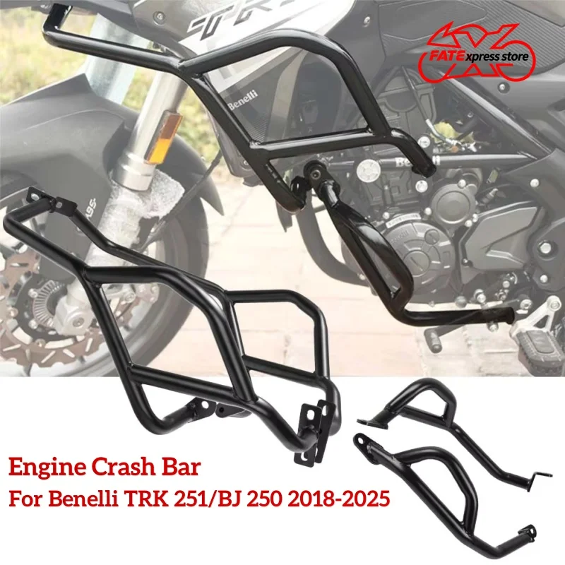 For Benelli TRK 251 BJ 250 2018-2025 Upper Lower Engine Crash Bar Guard Highway Bumper Stung Cage 2024 Motorcycle Accessories
For Benelli TRK 251 BJ 250 2018-2025 Upper Lower Engine Crash Bar Guard Highway Bumper Stung Cage 2024 Motorcycle Accessories