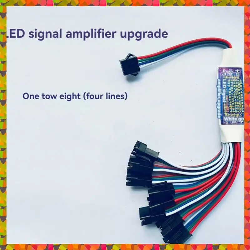LED Signal Amplifier Repeater Controller TTL Amplifier 1 To8 Support Addressable LED Strip Lights Forws2812b WS2811 3 PIN
LED Signal Amplifier Repeater Controller TTL Amplifier 1 To8 Support Addressable LED Strip Lights Forws2812b WS2811 3 PIN