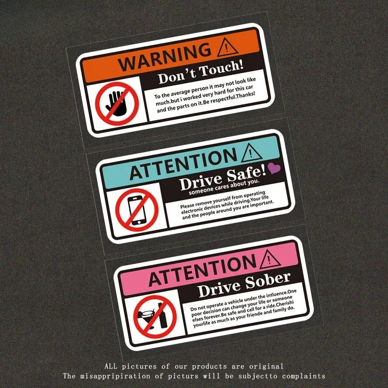 1pc Warning Sign Funny Waterproof Vinyl Stickers , Multicolor Decals for Car Decor
1pc Warning Sign Funny Waterproof Vinyl Stickers , Multicolor Decals for Car Decor