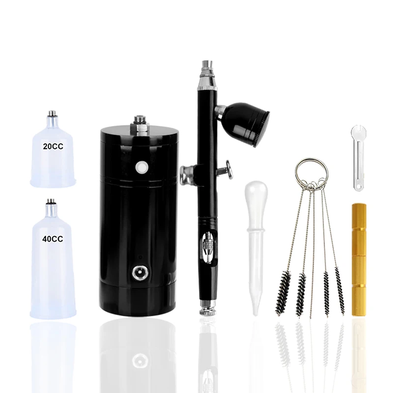 Portable Wireless Single Action Airbrush Compressor For Make Up Facial Beauty Care Salon Barber Tattoo Nail Art Wholesales
Portable Wireless Single Action Airbrush Compressor For Make Up Facial Beauty Care Salon Barber Tattoo Nail Art Wholesales