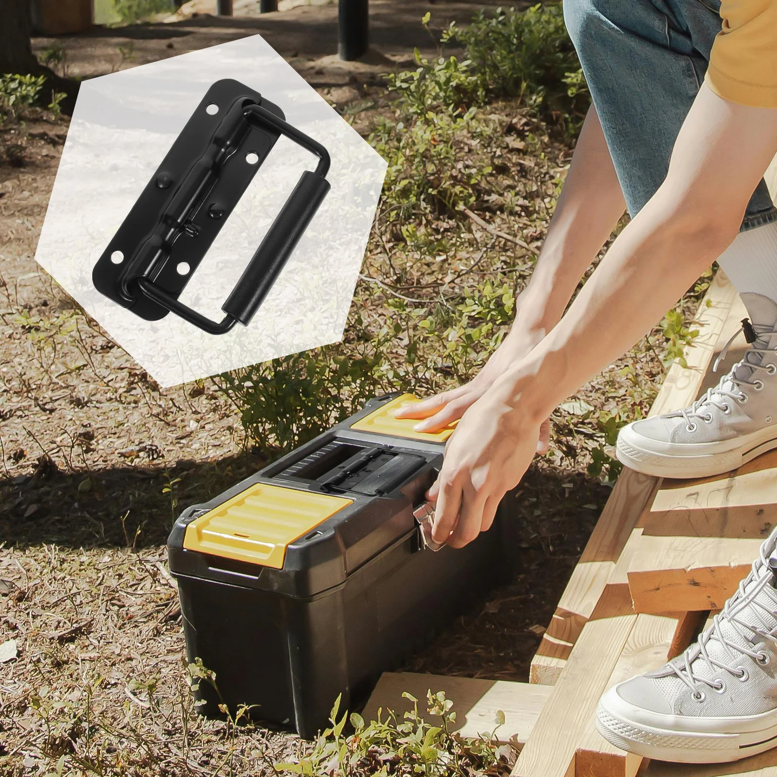 Heavy Duty Metal Box Chest Case Handle Replacement Stainless Steel Comfort Grip Folding Design Easy Install Mount Handle
Heavy Duty Metal Box Chest Case Handle Replacement Stainless Steel Comfort Grip Folding Design Easy Install Mount Handle