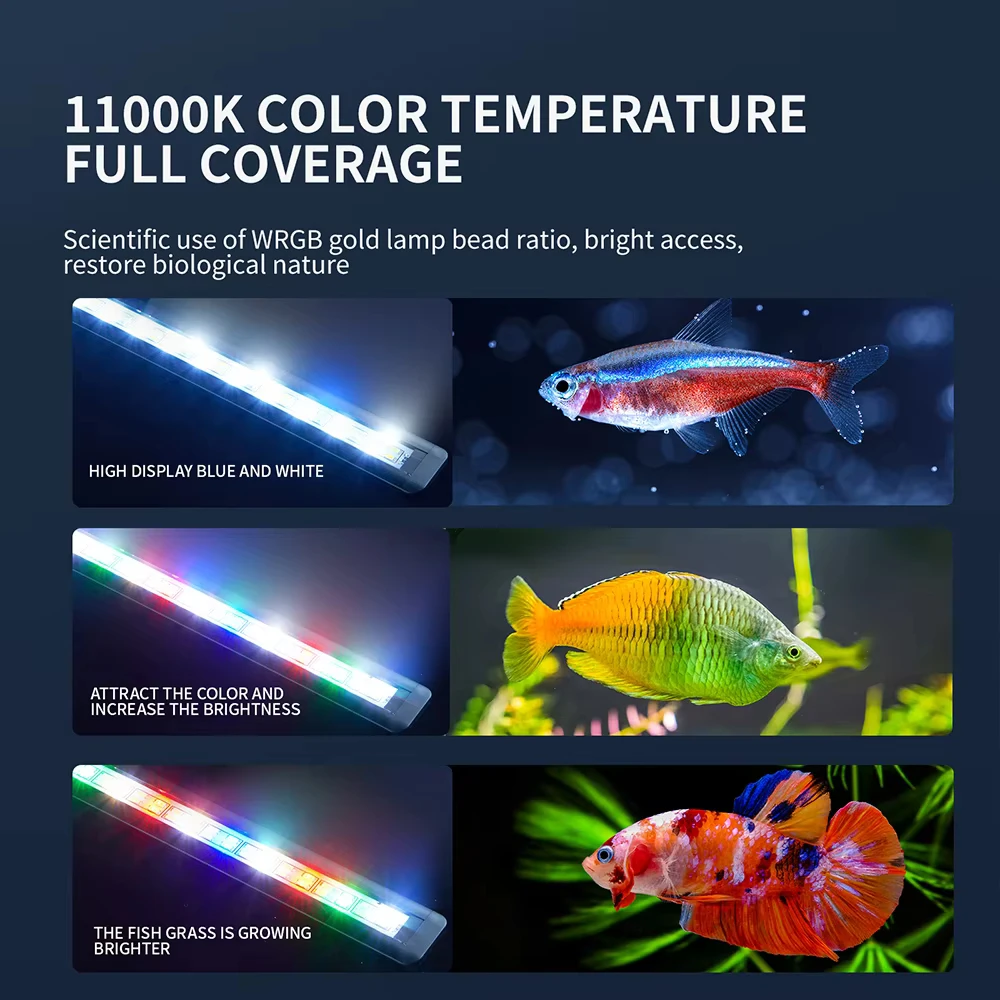 29-49cm Aquariums Landscape Lighting Products Fish Tank Ultra-Thin Led Light Waterproof Full Spectrum Bracket Water Plant Light
29-49cm Aquariums Landscape Lighting Products Fish Tank Ultra-Thin Led Light Waterproof Full Spectrum Bracket Water Plant Light