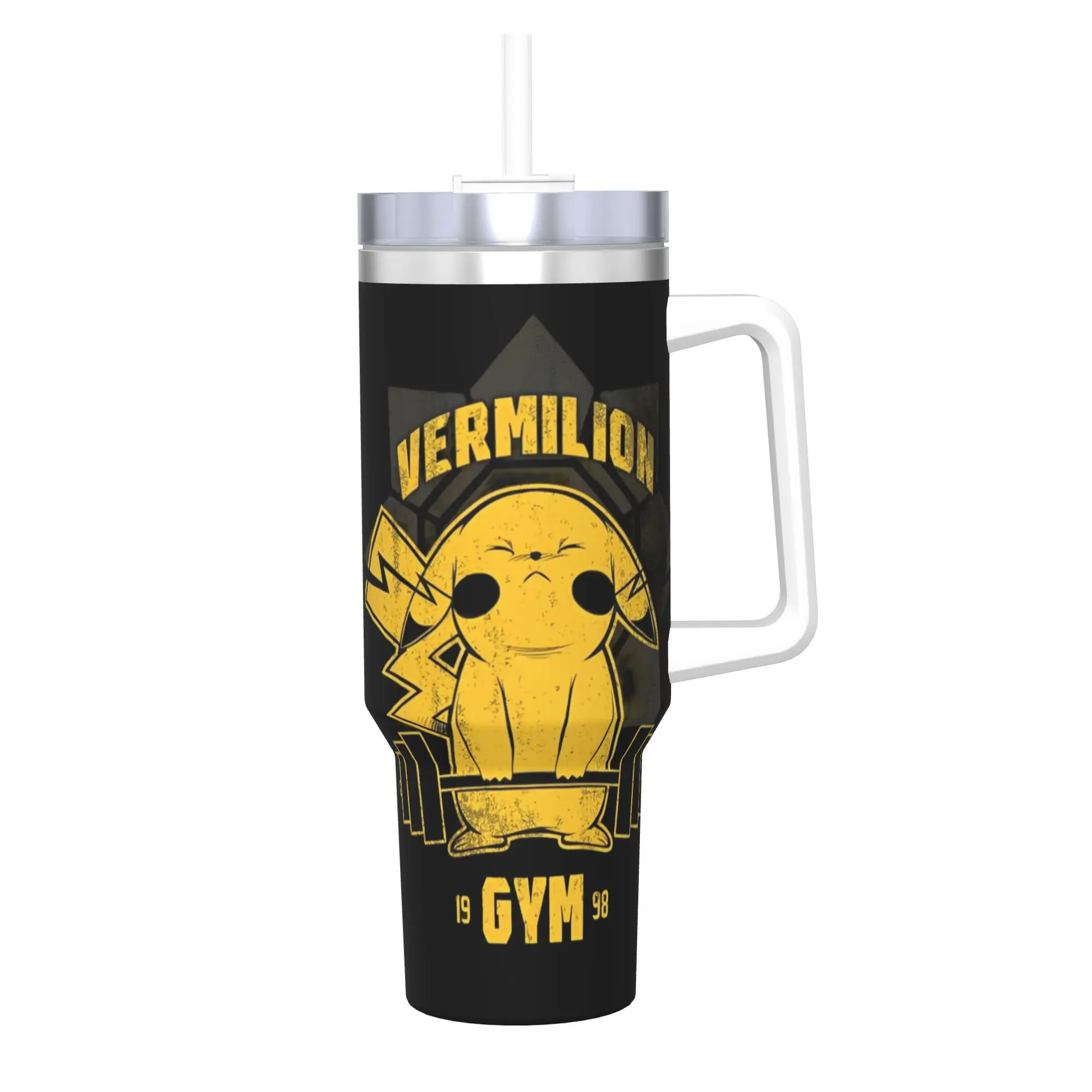 Poke-mon Gym Tumbler Vacuum Insulated Pikachu Cartoon Thermal Cup Stainless Steel Car Mugs Hot Cold Drink, 40oz
Poke-mon Gym Tumbler Vacuum Insulated Pikachu Cartoon Thermal Cup Stainless Steel Car Mugs Hot Cold Drink, 40oz
