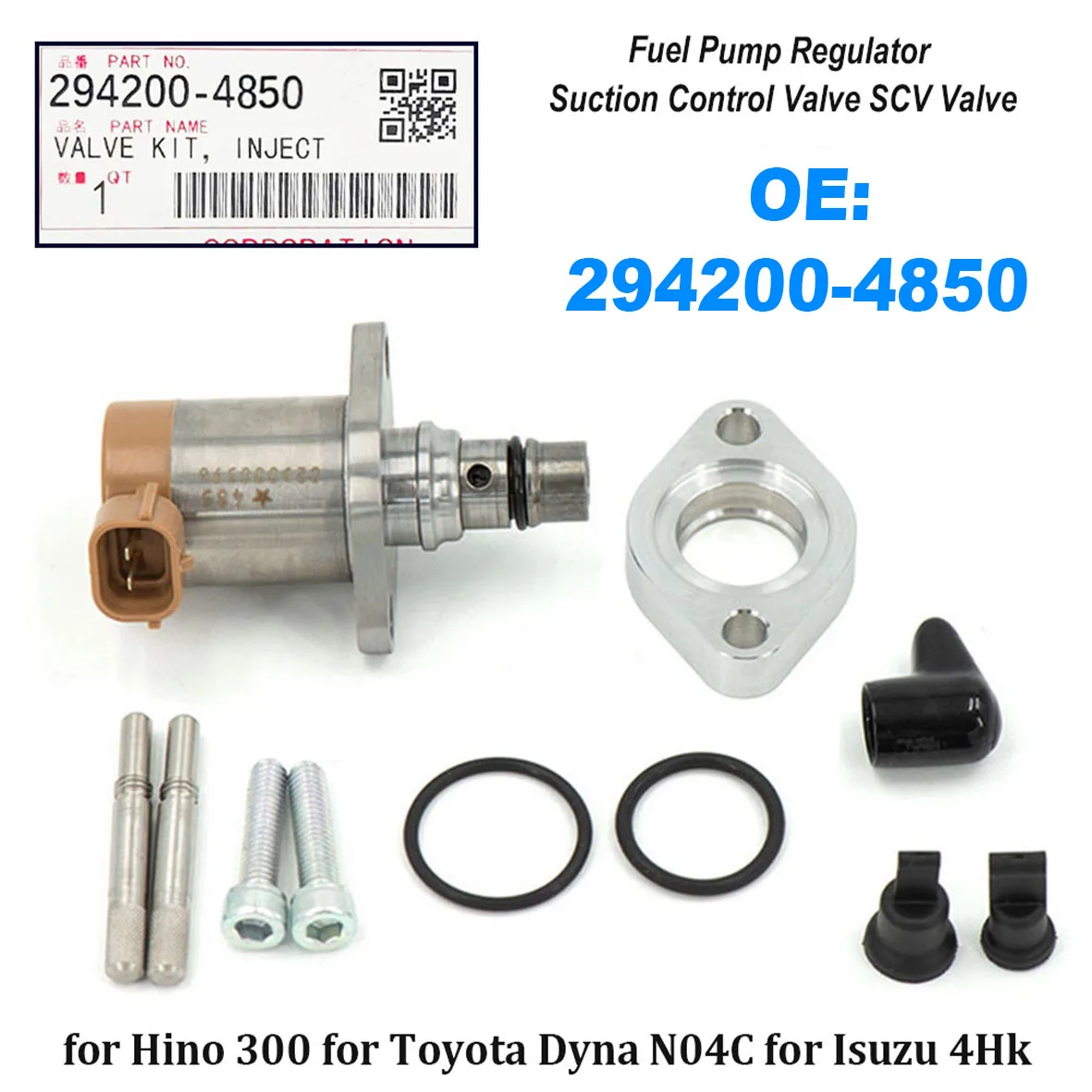 294200-4850 Fuel Pump Regulator Metering Valve Suction Control Valve SCV 294000-1440 294000-2940 For Toyo Ta DYNA N04C Hino
294200-4850 Fuel Pump Regulator Metering Valve Suction Control Valve SCV 294000-1440 294000-2940 For Toyo Ta DYNA N04C Hino
