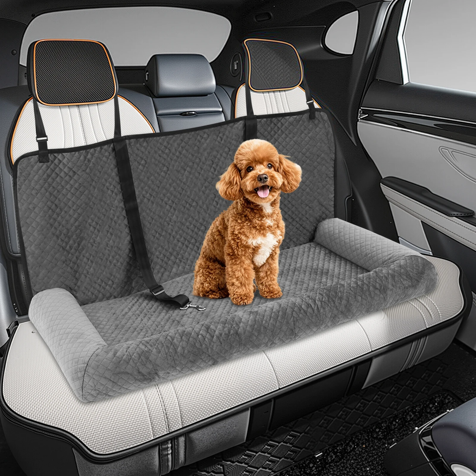 115*45*45cm Car Seat Mounted Pet Seat Multi-functional Dog Car Seat Large Dog Car Bed with High-edge Fence
115*45*45cm Car Seat Mounted Pet Seat Multi-functional Dog Car Seat Large Dog Car Bed with High-edge Fence