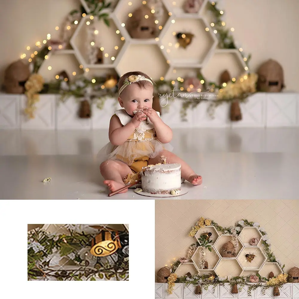 Floral Honey Bee Photography Backdrop Kids Baby Cake Smash Photocall Decors Child Adult Birthday Studio Backgrounds
Floral Honey Bee Photography Backdrop Kids Baby Cake Smash Photocall Decors Child Adult Birthday Studio Backgrounds