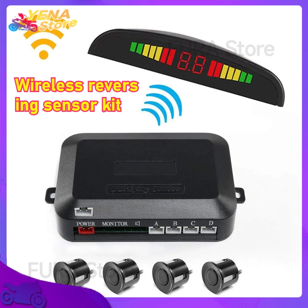 Wireless reversing sensor kit, LCD display 4, wireless radar probe, monitoring detector system, automotive parts
Wireless reversing sensor kit, LCD display 4, wireless radar probe, monitoring detector system, automotive parts