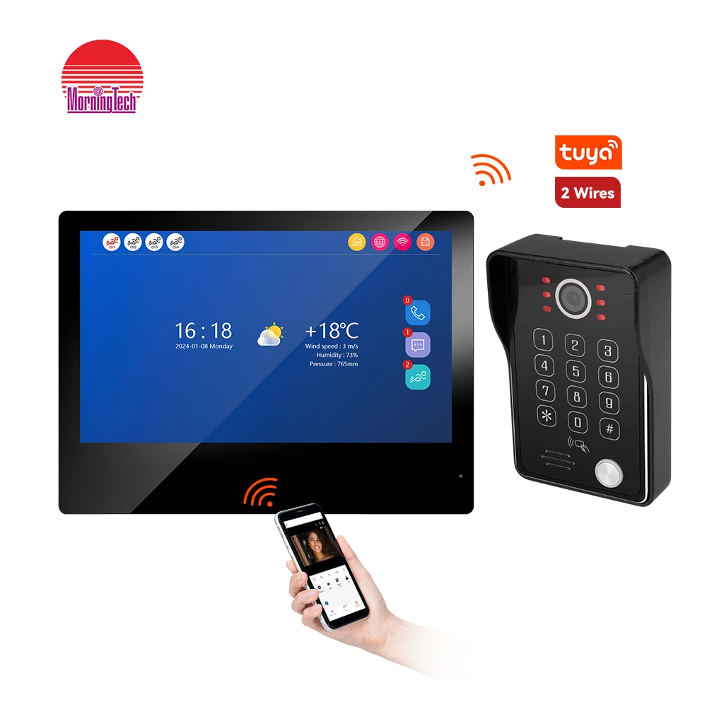 Touch Screen Video Doorphone Intercom with RFID Proximity Reader Outdoor Station Support Max 1TB Card
Touch Screen Video Doorphone Intercom with RFID Proximity Reader Outdoor Station Support Max 1TB Card