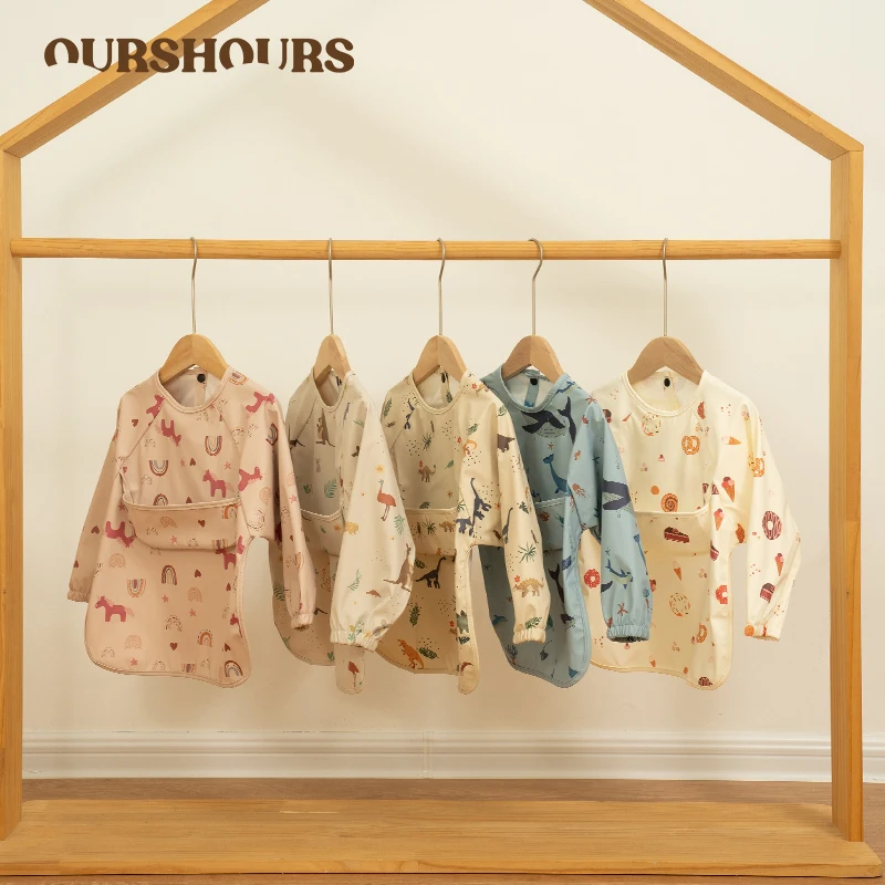 Baby Waterproof Bibs for Boy Girl Infants Art Smock Cartoon Printed Children's Eating Apron with Long Sleeves Toddler Clothes
Baby Waterproof Bibs for Boy Girl Infants Art Smock Cartoon Printed Children's Eating Apron with Long Sleeves Toddler Clothes