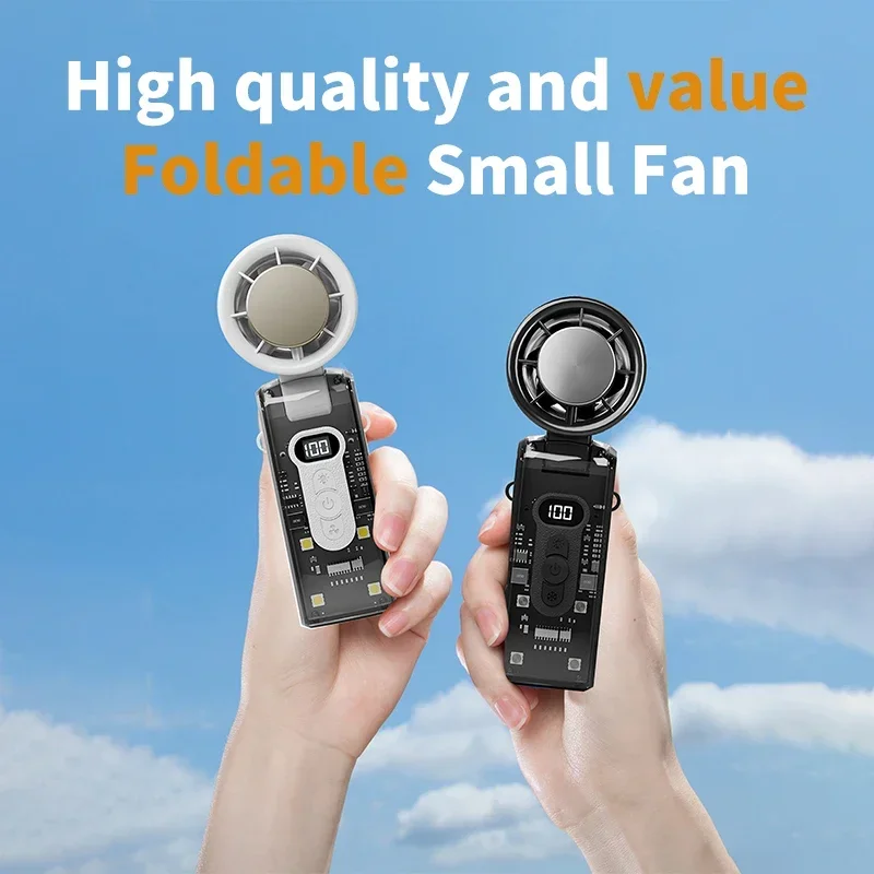 1PCS Portable Handheld High-Speed Cooling Fan Outdoor Transparent Mecha Fan USB Mini Desktop Turbine Ice Home Appliances Fan
1PCS Portable Handheld High-Speed Cooling Fan Outdoor Transparent Mecha Fan USB Mini Desktop Turbine Ice Home Appliances Fan