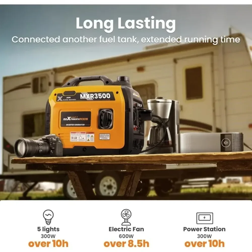 Портативный инверторный генератор мощностью 3500 Вт, совместимый с EPA, компактный и легкий для домашнего резервного питания, на открытом воздухе
Портативный инверторный генератор мощностью 3500 Вт, совместимый с EPA, компактный и легкий для домашнего резервного питания, на открытом воздухе