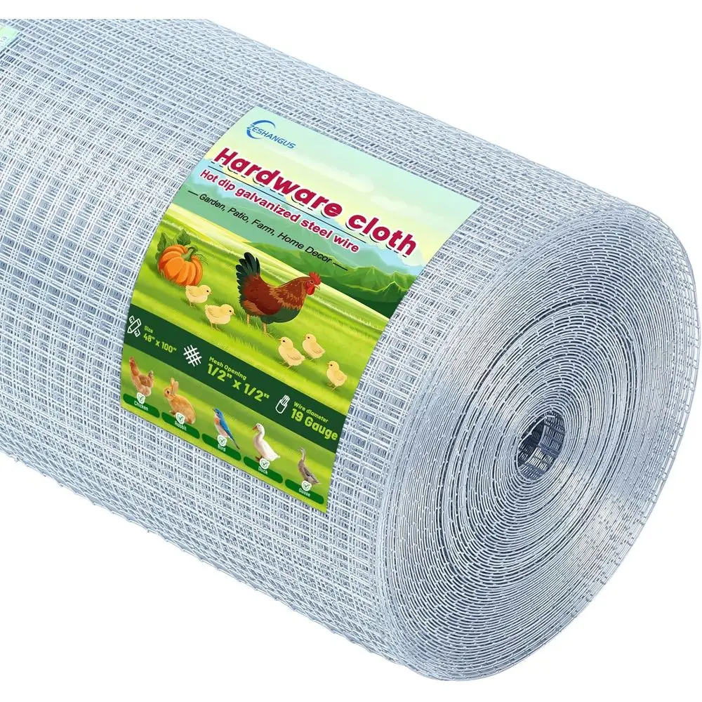 1/2'' 48'' X 100' Hardware Cloth, Chicken Wire encing Double Layer Hot Dip Galvanized, Wire Mesh ence Chicken Rabbit Snake Cage
1/2'' 48'' X 100' Hardware Cloth, Chicken Wire encing Double Layer Hot Dip Galvanized, Wire Mesh ence Chicken Rabbit Snake Cage