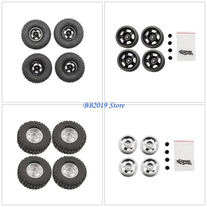 Q0KB Heavy Duty Metal Wheel Hubs/Wheel Tyres for 1/16 Scale Remote Control Car Upgrading Accessory Vehicle Modification Kits
Q0KB Heavy Duty Metal Wheel Hubs/Wheel Tyres for 1/16 Scale Remote Control Car Upgrading Accessory Vehicle Modification Kits