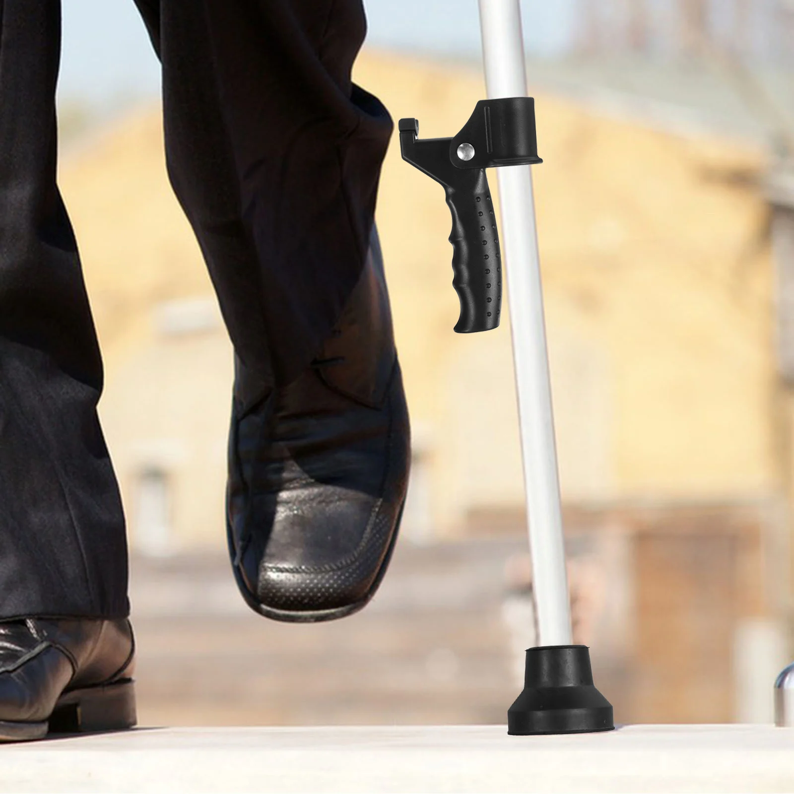 Ergonomic Cane Handle Elderly Walking Aid Black Extension Senior Support Grip Universal Fit Nonslip Design Spacesaving Vertical
Ergonomic Cane Handle Elderly Walking Aid Black Extension Senior Support Grip Universal Fit Nonslip Design Spacesaving Vertical