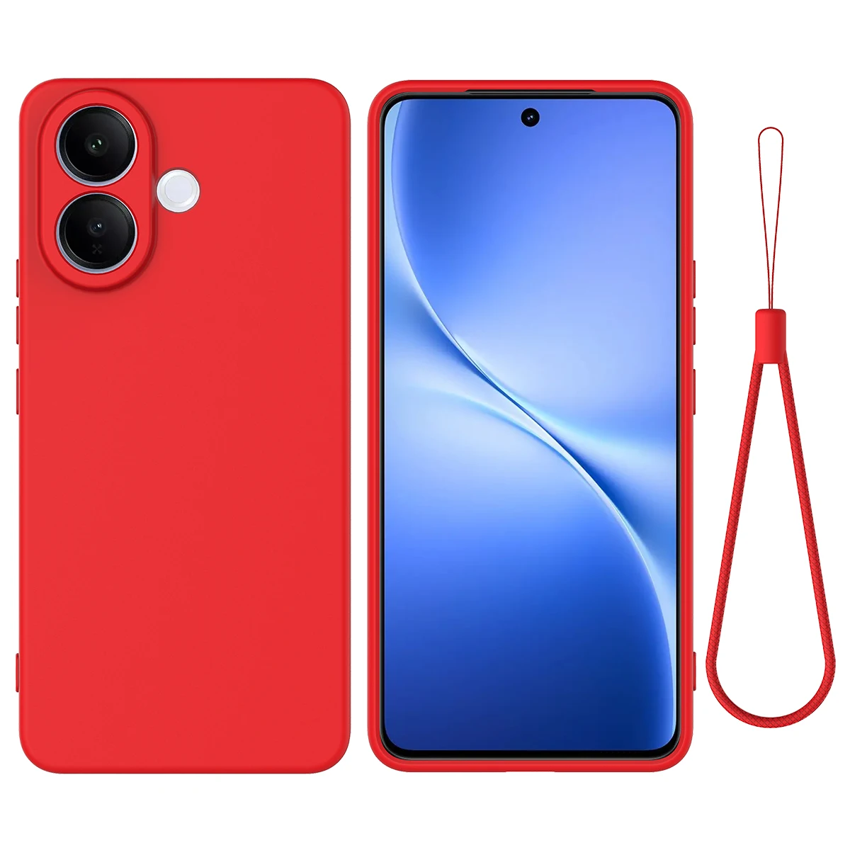 Shockproof Soft Silicone Phone Case For Vivo V60 Lite V60 V50 Lite, Skin Fleece Protection Phone Cover Lanyard Retail Package
Shockproof Soft Silicone Phone Case For Vivo V60 Lite V60 V50 Lite, Skin Fleece Protection Phone Cover Lanyard Retail Package