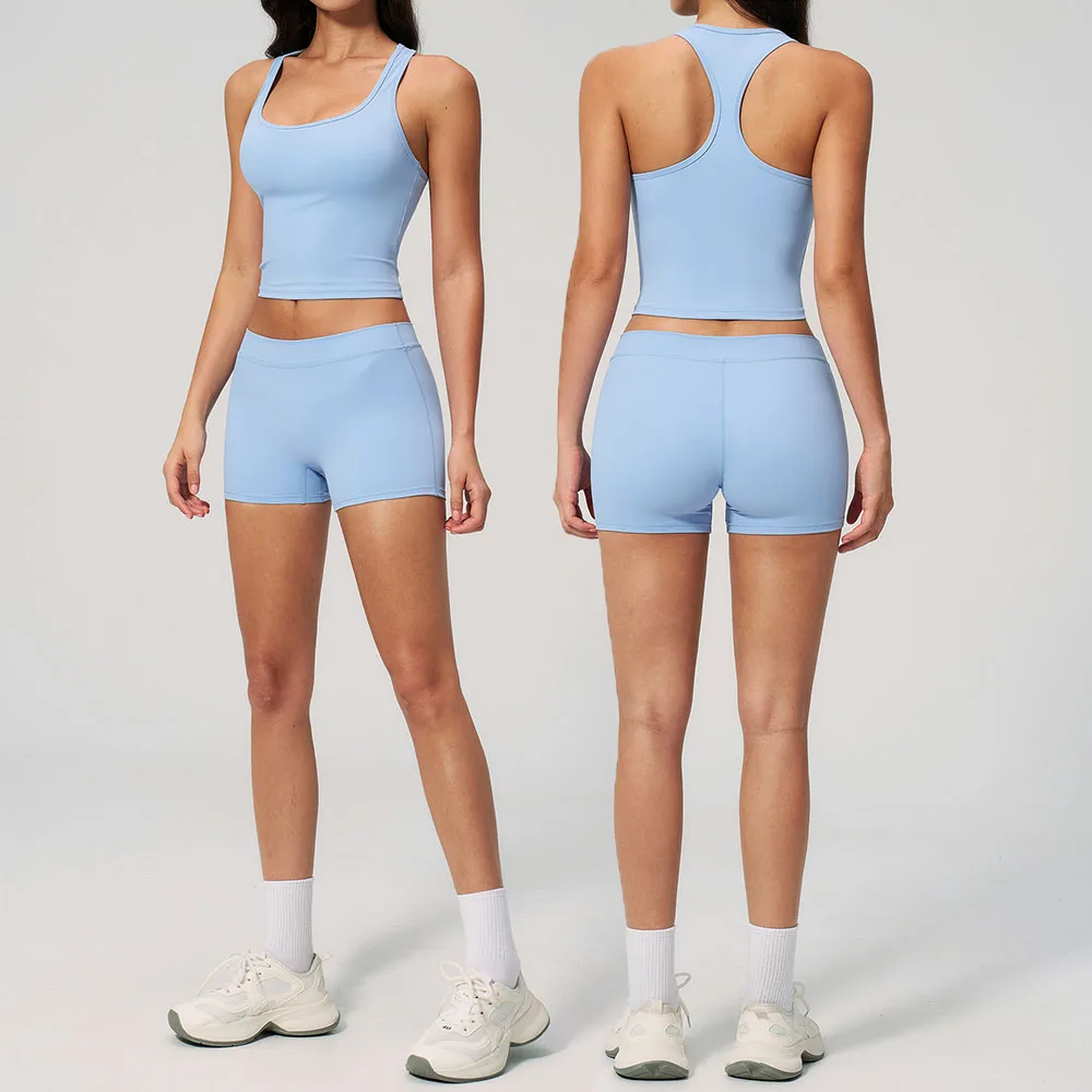 Yoga Suit 2PCS Women Sportswear Gym Workout Clothes Fitness Suit Quick-Drying Suits Shockproof Sports Bra Cycling Shorts Suit
Yoga Suit 2PCS Women Sportswear Gym Workout Clothes Fitness Suit Quick-Drying Suits Shockproof Sports Bra Cycling Shorts Suit