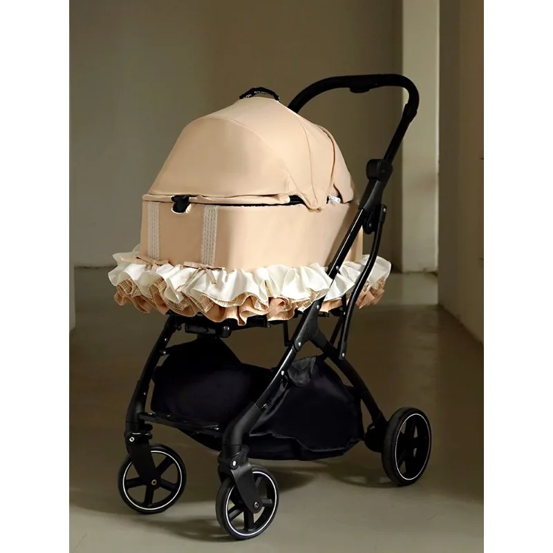 Cream Small Brown French Romantic Pet Out Convenient Folding Cats and Dogs Medium Cart
Cream Small Brown French Romantic Pet Out Convenient Folding Cats and Dogs Medium Cart