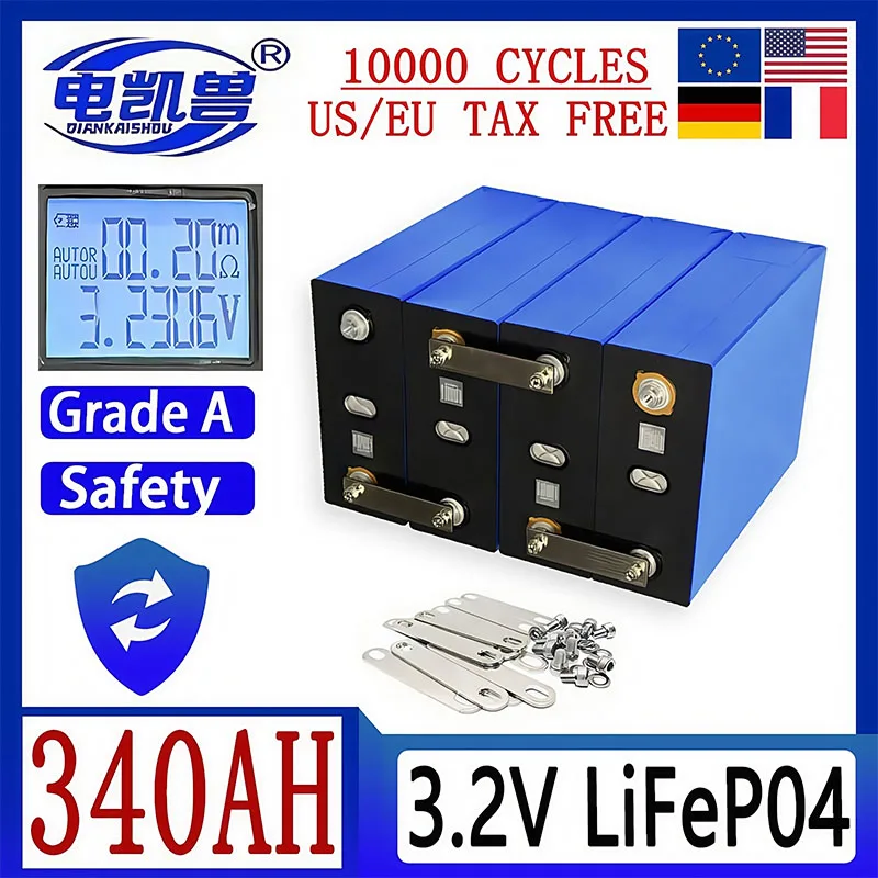 Совершенно новая аккумуляторная батарея Lifepo4 класса A 3,2 В, 340 Ач, 10000 циклов, автофургонов, электромобилей, лодки, гольфа, солнечной энергии, кемпинга, беспошлинная
Совершенно новая аккумуляторная батарея Lifepo4 класса A 3,2 В, 340 Ач, 10000 циклов, автофургонов, электромобилей, лодки, гольфа, солнечной энергии, кемпинга, беспошлинная