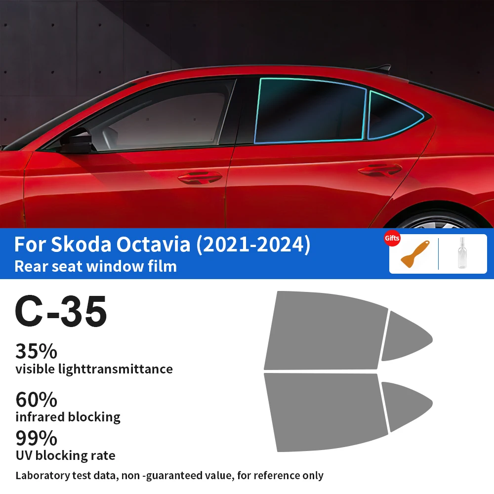 Pre-Cut Car Window Privacy Tint Film For Skoda Octavia 2021 2022 2023 2024 Auto Sticker Foils ceramic solar UV Protector films 
Pre-Cut Car Window Privacy Tint Film For Skoda Octavia 2021 2022 2023 2024 Auto Sticker Foils ceramic solar UV Protector films