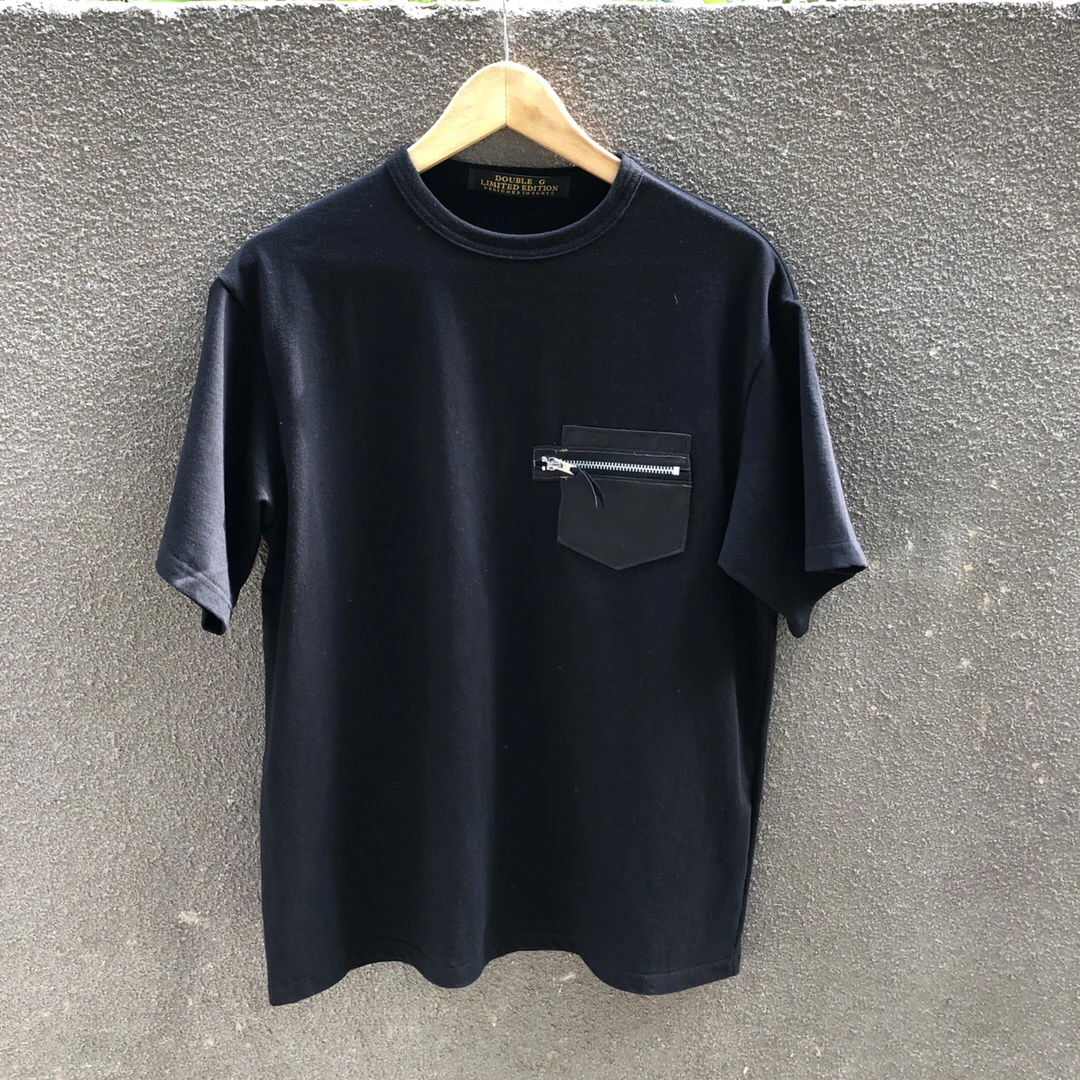 Leather Pocket round Neck Short Sleeve T-Shirt Unisex Motorcycle Half Sleeve Base Tee Summer Fashion Urban Style Breathable A...
Leather Pocket round Neck Short Sleeve T-Shirt Unisex Motorcycle Half Sleeve Base Tee Summer Fashion Urban Style Breathable A...