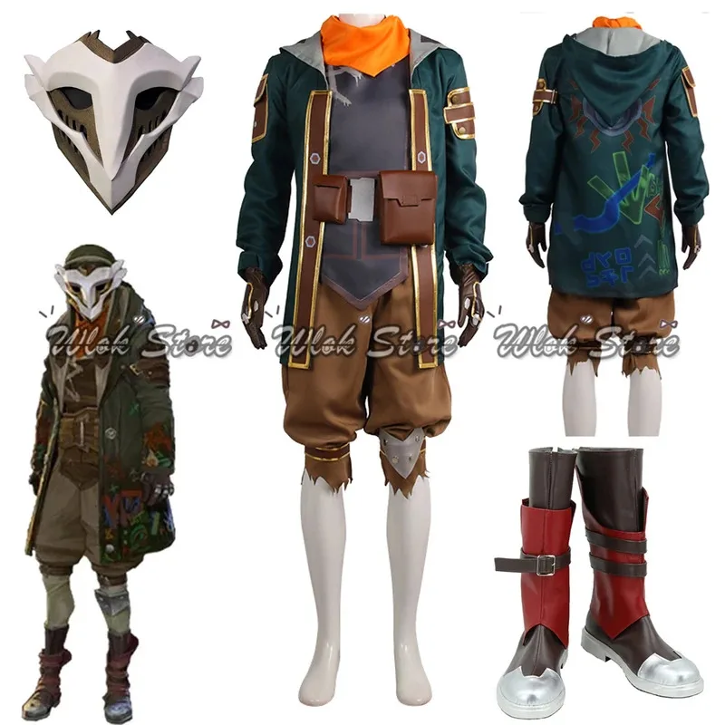 Game Arcane Ekko Cosplay Costume The Boy Who Shattered Time Jacket Coat Uniform Halloween Carnival Outfits Mask Shoes Men Women
Game Arcane Ekko Cosplay Costume The Boy Who Shattered Time Jacket Coat Uniform Halloween Carnival Outfits Mask Shoes Men Women