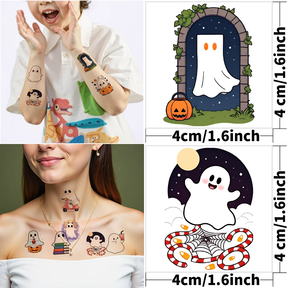63pcs Kids Temporary Tattoos Halloween Cartoon Ghost Sticker Set Waterproof Fake Tattoos Body Art Disposable Tattoo Stickers
63pcs Kids Temporary Tattoos Halloween Cartoon Ghost Sticker Set Waterproof Fake Tattoos Body Art Disposable Tattoo Stickers