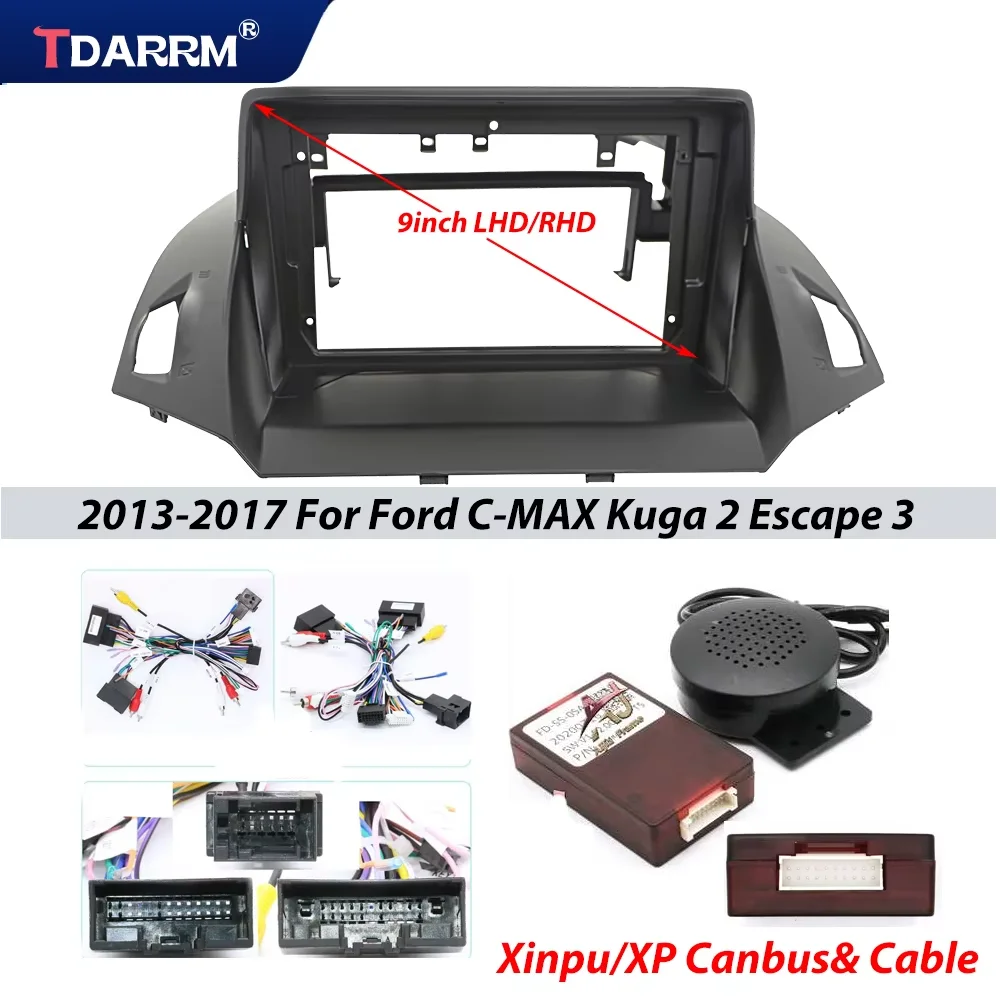 2Din Radio Panel for FORD Kuga 2013-2016 Dash Installation Trim Kit Android Audio Frame GPS Navigation Fascia Faceplates 9''
2Din Radio Panel for FORD Kuga 2013-2016 Dash Installation Trim Kit Android Audio Frame GPS Navigation Fascia Faceplates 9''