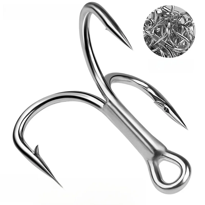 4X Reinforced Treble Hooks, Tin-Plated Rustproof Design, Heavy Duty Triple Hooks For Long Cast Lure Freshwater Saltwater Fishing
4X Reinforced Treble Hooks, Tin-Plated Rustproof Design, Heavy Duty Triple Hooks For Long Cast Lure Freshwater Saltwater Fishing