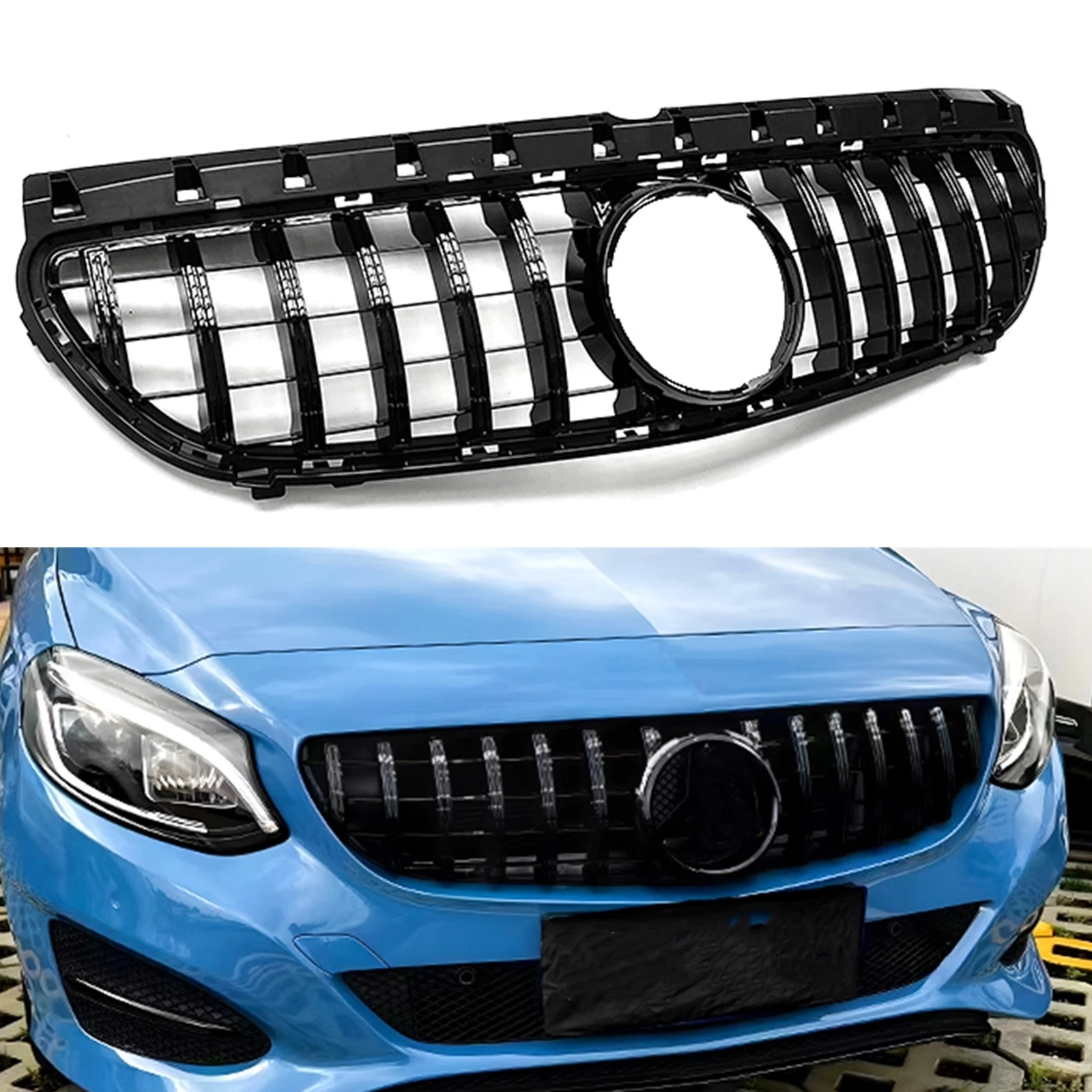 Front Grille Grill For Mercedes Benz B Class W246 2015-2019 B180 B200 B250 GT R Style Black/Silver Upper Bumper Intake Hood Mesh
Front Grille Grill For Mercedes Benz B Class W246 2015-2019 B180 B200 B250 GT R Style Black/Silver Upper Bumper Intake Hood Mesh