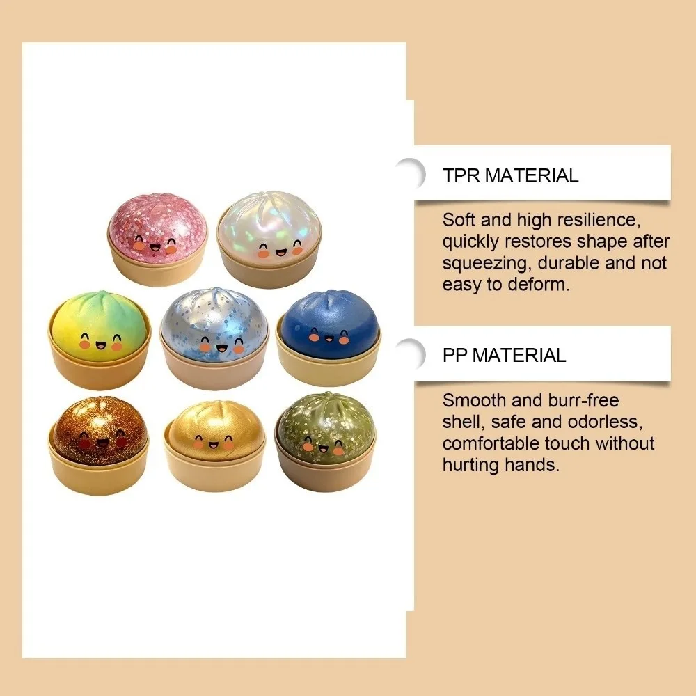 Glitter Dumplings Squishy Soft with Steamer Squishy Slow Resilience Fidget Steamed Bun Squishy Pinch Le
Glitter Dumplings Squishy Soft with Steamer Squishy Slow Resilience Fidget Steamed Bun Squishy Pinch Le